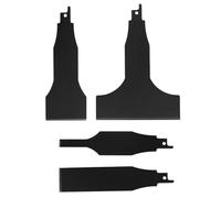 Gadpiparty Grattoir Multifonction Facile à Utiliser et Léger en Acier à Haute Teneur en Carbone Noir pour Enlever la Rouille Métallique Scories de Soudure, Lot de 4 Pièces