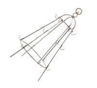 Gadpiparty Grille de Barbecue Suspendue en Acier Inoxydable Petit Modèle Support pour Aliments avec Cintre en Acier Inoxydable Accessoire Pratique pour Cuisson en Extérieur Ustensile de