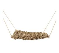 Gadpiparty Hamac pour Reptiles Balançoire Suspendue en Fibres Naturelles de Herbe Aquatique Petit Taille 18x18 Cm pour Crabes et Lézards Habitat Animaux de Compagnie