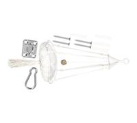 Gadpiparty Hamac Suspendu pour Chat, Lit Rond Tressé Bohème en Corde Coton | Aérateur et Confortable, Anneau Suspendre Intégré, Usage Intérieur en Appartement, Beige