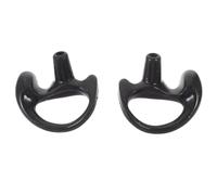 Gadpiparty Insert d'écouteurs en caoutchouc réutilisable pour kits audio en bobine, 1 paire d'écouteurs noirs avec design ergonomique et matériau léger, convient à la plupart des types de personnes