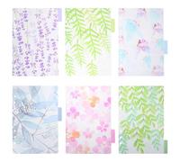 Gadpiparty Intercalaires pour Carnet A5 en Pp Vert, 6 Feuilles Séparatrices Créatives et Délicates pour Organiser Rapidement et Gagner du Temps les Cahiers Rigides