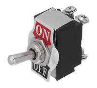 Gadpiparty Interrupteur à Bascule Automobile Étanche 2 Broches 2 Positions, Mini-interrupteur Marche/arrêt, Levier à Verrouillage, Compatible Camions, Vtt et Bateaux, Montage Panneau Facile