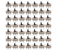 Gadpiparty Interrupteur à Glissière Vertical 2 Positions 3 Broches en Métal, Mini Micro-interrupteur Spdt 300 Pcs, Montage sur Panneau sans Pieds Fixes, pour Projets Électroniques