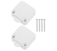 Gadpiparty Interrupteur de Porte pour Armoire 2a 12v-250v Blanc, Facile à Installer, Contrôle Marche/arrêt Automatique, Livré 4 Vis, Adapté pour Lumières Cuisine et Placard