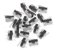 Gadpiparty Interrupteur Micro de Fin de Course 2a 125v 3 Broches avec Levier et Rouleau en Ppa pour Appareils Électroménagers et Électronique, Réponse Rapide, Contrôle Facile