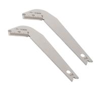 Gadpiparty Jauge D'angle Métallique en Acier Inoxydable 2pcs, Outil Compact et Léger pour Mesure Précise du Bord de Perçage, pour Travail et Bricolage