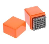 Gadpiparty Jeu de Poinçons Numériques en Acier Léger pour Diy, 36 Pièces, Outil Créatif pour Estampage de Cuir et Métal
