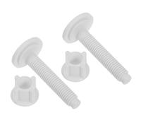 Gadpiparty Kit 2 Vis Plastique et Écrous Caoutchouc pour Fixation D’Abattant Wc - Boulons de Charnière pour Siège de Toilette, Montage Sécurisé et Rapide, pour Rénovation de Salle de Bain