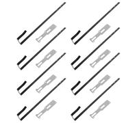 Gadpiparty Kit 8 Crochets Réglables en Fonte pour Miroir de Porte 35 CM Supports Métalliques Robustes sans Perçage Adaptés Portes 5 CM de Profondeur Accessoires Suspendre pour