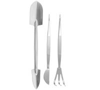 Gadpiparty Kit Bonsaï Professionnel Pinces à Épiler de Précision et Râteau Manuel en Acier Inoxydable, Soin Plantation des Plantes en Pot
