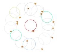 Gadpiparty Kit de 15 Cordes de Harpe en Laiton Légères et Faciles à Installer pour Débutants et Garçon et Filles, Accessoires Remplacement des Cordes de Lyre Couleur Couleur Aléatoire