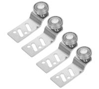 Gadpiparty Kit de 4 Poulies à Roulement en Acier Inoxydable pour Porte Coulissante 23 MM Double Passage Galets pour Rail de Porte Mobile Usage la Cuisine et Entrepôt Résistance à la