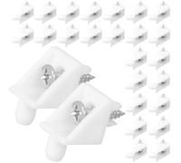 Gadpiparty Kit de 50 Cales D’Angle en Nylon 90° avec Vis Autotaraudeuses pour Fixation Solide Support de Cale de Fond de Tiroir et Coin D’Affaissement de Meubles Réparation et Renfort