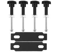 Gadpiparty Kit de Fixation en Alliage D'aluminium Léger pour Support de Planche de Récupération Épingles Ajustables pour Galerie de Toit de Véhicule en Aventures Tout-Terrain