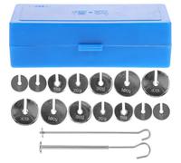 Gadpiparty Kit de Poids Métalliques à Fentes en Acier Crochets, Adapté aux Expériences de Physique Collège, Ensemble de Masses Précises pour Balance de Laboratoire de 382 Oz