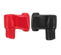 Gadpiparty Kit de Protection des Bornes de Batterie en Pvc, Étanche et Isolant, 1 Paire de Couvre-bornes pour Voiture et Bateau, Protection Antidérapante et Solide