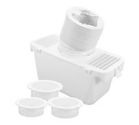 Gadpiparty Kit de Raccordement pour Conduit de Sécheuse en Plastique Blanc Collecteur D'eau Peluches, Adapté aux Sèche-linge à Tambour Ventilation