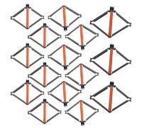 Gadpiparty Kit de Réparation 30 Pièces pour Boîtes D’Encastrement 86 Type Clips de Fixation en Acier Isolé Gris Foncé Outil pour Prise Murale et Interrupteur Accessoires pour Installation