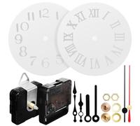 Gadpiparty Kit Horloge 2 Ensembles Mécanisme à Piles et Aiguilles en Aluminium, Moule en Silicone Facile à Démouler pour Création D'horloges Murales et Chambre