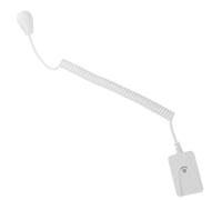 Gadpiparty Laisse Rétractable Télécommande avec Crochet Adhésif, Câble Extensible Blanc à Fil Ressort, Attache Antivol pour Téléphone Portable et Tablette, Accessoire Sécurité Maison, Hôtel,