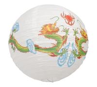 Gadpiparty Lanterne japonaise en papier ronde décorative avec cadre en fer robuste et design polyvalent pour restaurant ou décoration de fête sur le thème japonais