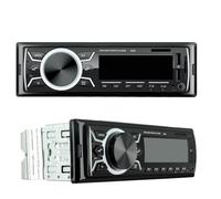 Gadpiparty Lecteur Audio de Voiture Mp3 12v Double Port USB, Écran Coloré, Support aux in, Télécommande, Boîtier Plastique et Métal Noir