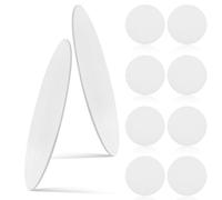 Gadpiparty Lot de 10 caches de lumière LED résistants à la déformation et pour l'éclairage de la maison - Abat-jour rond blanc anti-reflet qui réduit la fatigue visuelle