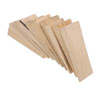Gadpiparty Lot de 10 Cales de Manche en Bois Jaune pour Marteau et Hache, Coins Triangulaires de Fixation et Réparation D’Outils Agricoles, Accessoires Robustes pour Entretien Jardin et