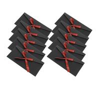 Gadpiparty Lot de 10 enveloppes d'invitation en papier kraft élégantes et belles avec nœud papillon pour cartes de vœux et d'invitation