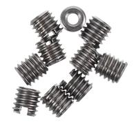 Gadpiparty Lot de 10 Inserts Filetés en Inox M2 Interne M4 Externe 4 MM, Connecteurs pour Assemblage Meubles en Bois, Fixation Robuste pour Bricolage et Impression 3D