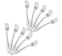 Gadpiparty Lot de 10 Pendentifs Breloques en Métal Couleur Argenté Ancien Design Fourchette Rétro Accessoires DIY pour Bijoux Personnalisés Charms pour Bracelets et Colliers Artisanaux