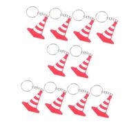 Gadpiparty Lot De 10 Porte-Clés Miniatures En Forme De Cône De Signalisation Accessoire Unique Pour Sac À Voiture Porte-Clés Souvenir