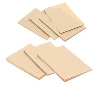 Gadpiparty Lot de 100 feuilles de papier à lettre kraft vintage pour écrire et exprimer des émotions, couleur kaki avec lignes et vierges, papeterie pratique pour les notes d'amour et les paroles