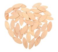 Gadpiparty Lot de 100 Lamelles d'Assemblage en Bois de Hêtre Biscuits de Travail du Bois Dur pour Assemblage Solide de Meubles Accessoires Menuiserie Compatibles Machine à Rainurer Usage