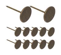 Gadpiparty Lot de 100 punaises décoratives pour meubles, clous de tapissier à tête plate, punaises décoratives pour canapé, lit, tête de lit, armoire