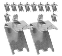 Gadpiparty Lot De 12 Clips Pour Étagères De Réfrigérateur En Acier Inoxydable - Supports Et Crochets Robustes Pour Étagères De Congélateur - Clips Pour Étagères De Réfrigérateur De Qualité