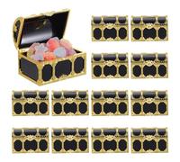 Gadpiparty Lot de 12 Coffres Au Trésor de Pirates en Plastique pour Ranger Des Bonbons, Jouets Coffre Au Trésor, Accessoires Vintage, Décorations, Cadeaux de Fête