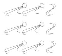 Gadpiparty Lot De 12 Crochets À Viande Pour Fumage Supports À Viande Pour Barbecue Et Grillades En Acier Inoxydable Pour La Cuisson Et La Suspension Crochets Pour Retourner