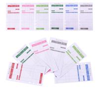 Gadpiparty Lot de 12 feuilles de papier extra épais pratique pour éviter de se plier ou de se déchirer, facile à organiser, couleurs assorties pour la gestion des dépenses de trésorerie