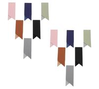 Gadpiparty Lot de 12 Marque-Pages en Similicuir 6 Couleurs Assorties Design Simple et Intemporel Accessoires de Lecture pour Étudiants et Amateurs de Livres pour Marquer les Pages sans