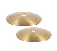 Gadpiparty Lot de 2 anneaux de fixation pour abat-jour en laiton avec douille filetée pour un ajustement stable et sécurisé dans les lampes suspendues et de table d'intérieur