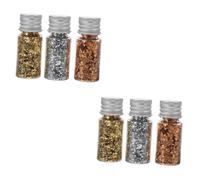 Gadpiparty Lot De 2 Autocollants Dorés Surligneurs Kit Chromé Breloques Pour Nail Art Apprêt Coupe-Ongles Lingettes Pailletées Palette De Gel Strass Paillettes Pour Ongles