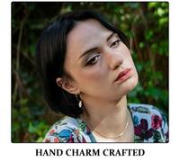 Gadpiparty Lot de 2 Breloques Main de Hamsa en Laiton Doré 18K Zircons Pendentifs Œil Protecteur pour Création de Bijoux Porte-Clés et Bracelets Amulettes Spirituelles Polyvalentes