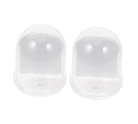 Gadpiparty Lot de 2 Cadres Photo Transparents pour Boule à Neige Vierge en Plastique, Format DIY, Décoration Festive de Noël, Accessoires pour Création Personnalisée, Boule à Neige Photo