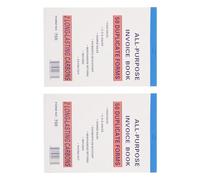 Gadpiparty Lot de 2 Carnets de Factures pour Petites Entreprises Bloc-Notes Multi-Usages Suivi des Commandes Gestion Professionnelle des Reçus et Enregistrement Simplifié des Ventes