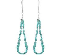 Gadpiparty Lot de 2 Chaînes de Téléphone Cortes en Cristal Cordons de Charme pour Téléphone Sangle Anti-Perte Accessoires Décoratifs et Porte-Clés Design Élégant et Résistant