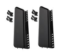 Gadpiparty Lot de 2 Chevalets Métalliques Pliables Plateau de Rangement Amovible Support Stable pour Artistes Itinérants Porte-Outils Multifonctions Léger et Compact pour Croquis en