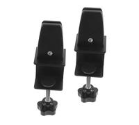 Gadpiparty Lot de 2 Clips de Séparation en Aluminium pour Écran de Confidentialité Pince Réglable Installation sans Perçage Support de Bureau Pare- Finition Noire