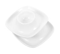 Gadpiparty Lot de 2 Coquetiers en Céramique, Support Œufs Robuste et Élégant, Maison Cuisine